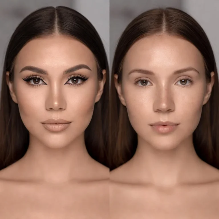 Makeup Vs No Makeup