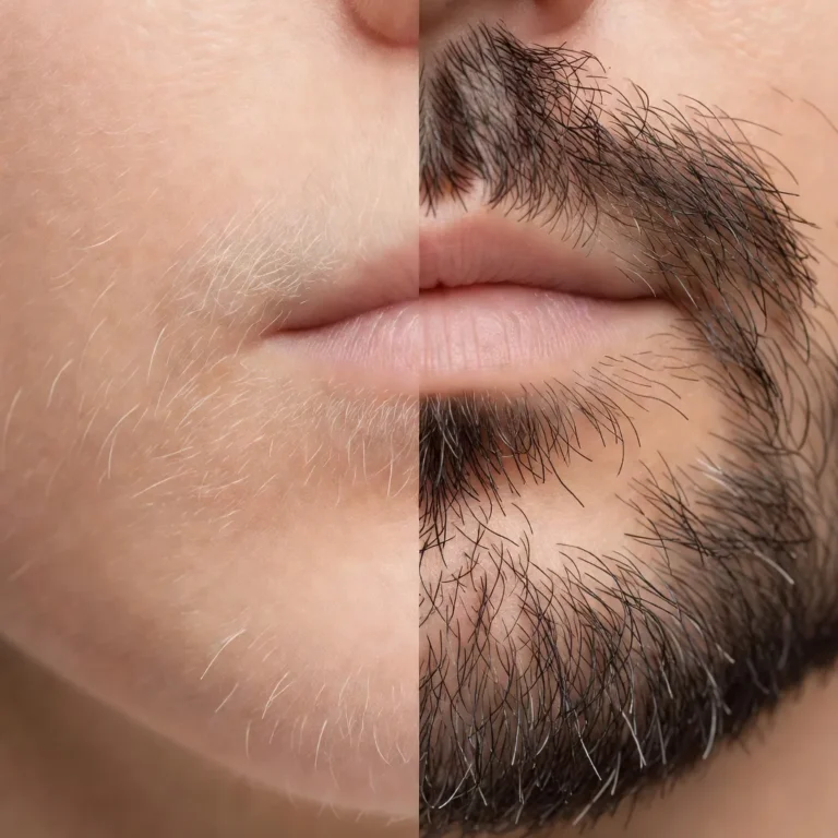 Peach Fuzz Vs Facial Hair