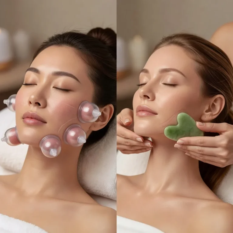 Facial Cupping Vs Gua Sha