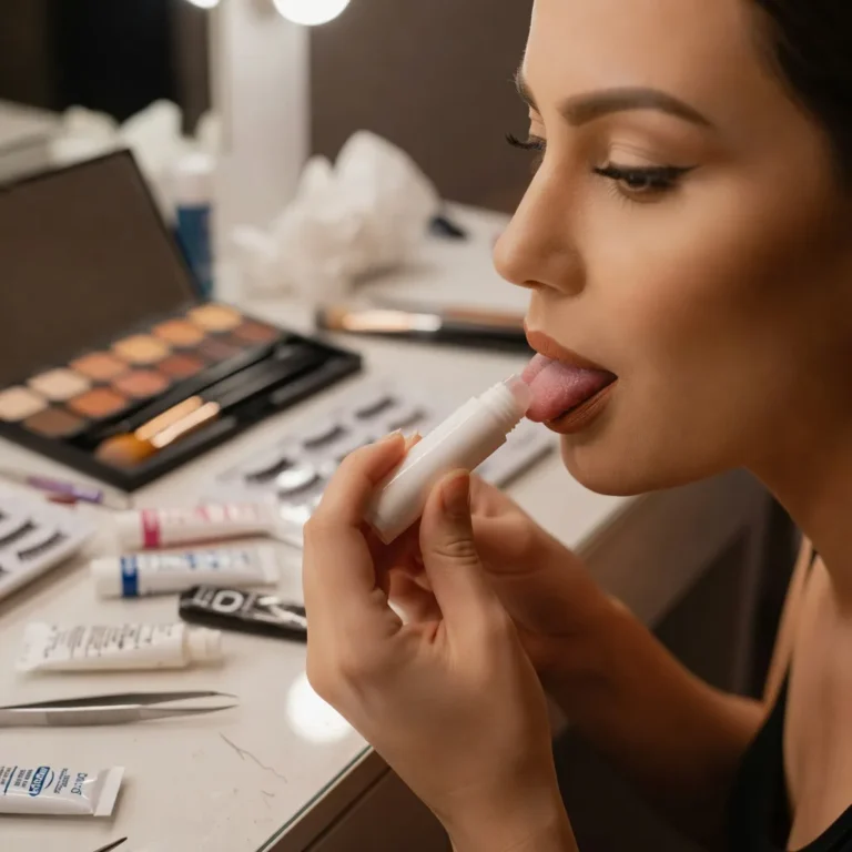 Why Do Makeup Artists Lick Glue Sticks?