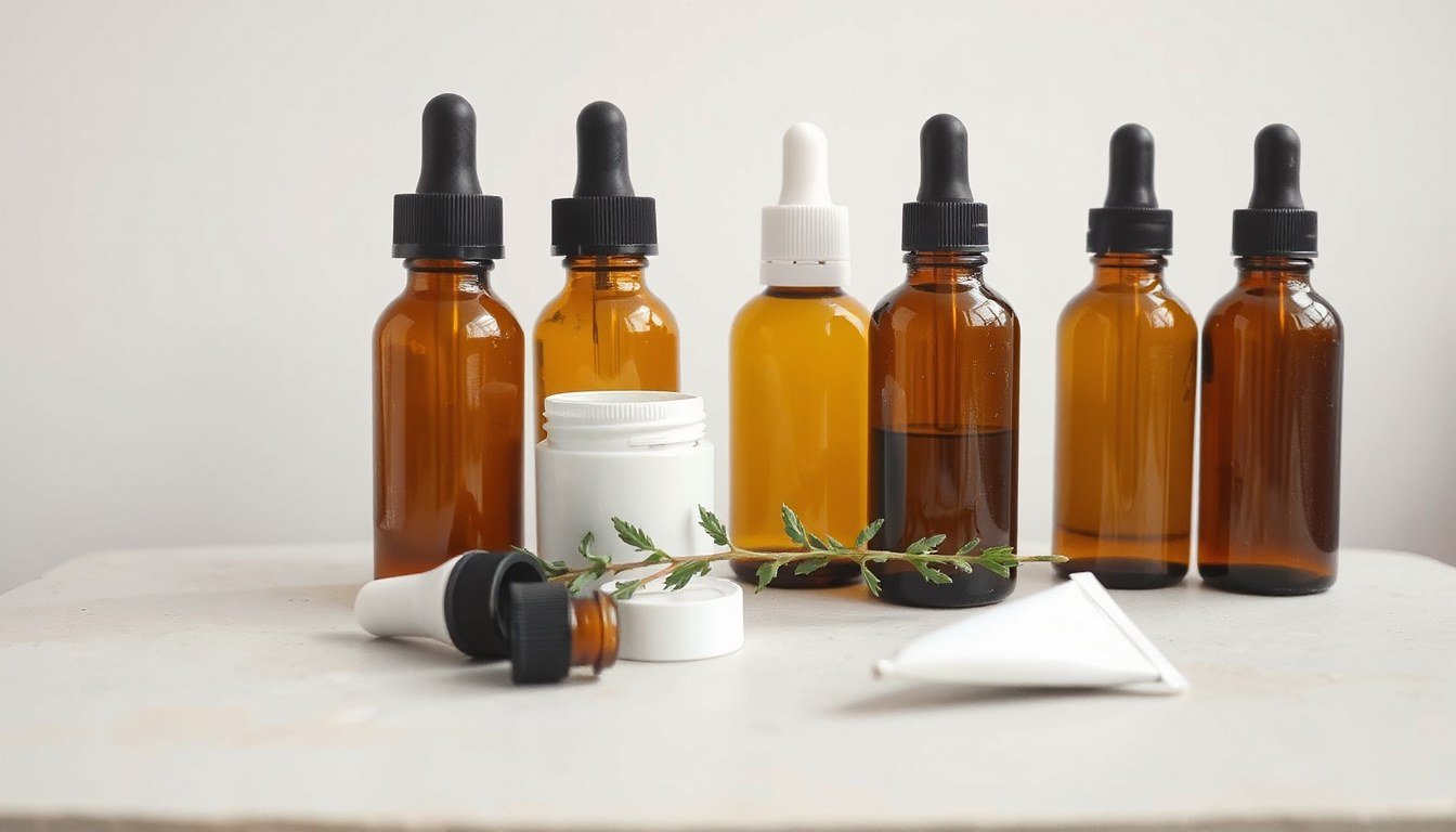 Black Friday Anti-Aging Serum Deals 2026 - serum dropper bottles on a stone surface