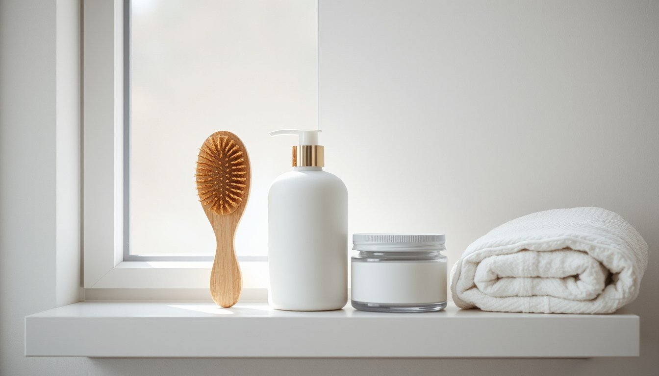 Calvin Klein Eternity for Men After Shave - grooming essentials on a bathroom shelf