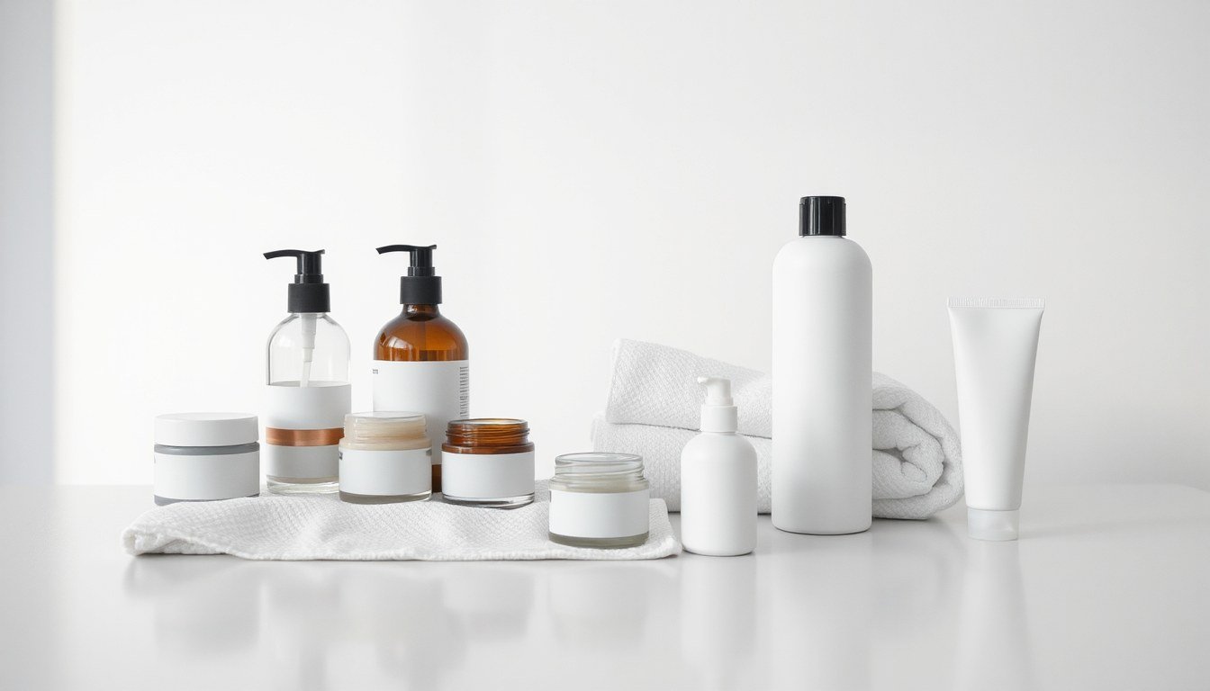 How Does an Esthetician Do Extractions? - skincare products in a clean flat-lay