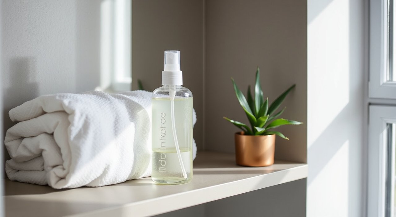 Hypochlorous Acid Spray for Face: What It Does and How to Use It - fine mist spray bottle on a clean bathroom shelf
