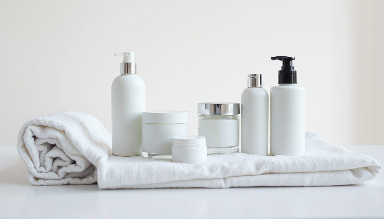 LightStim for Wrinkles - skincare products in a clean flat-lay
