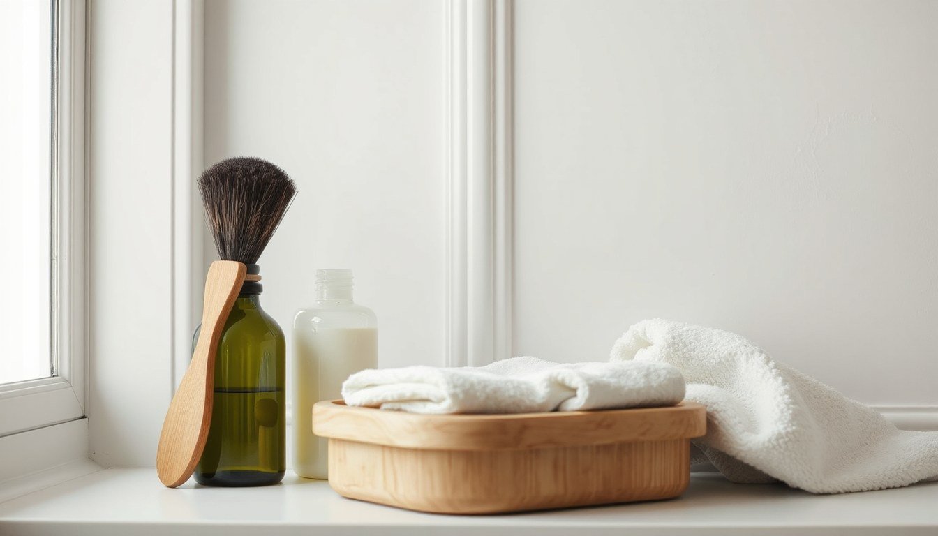 StyleCraft Rebel Professional Cordless Double Foil Shaver - grooming essentials on a bathroom shelf
